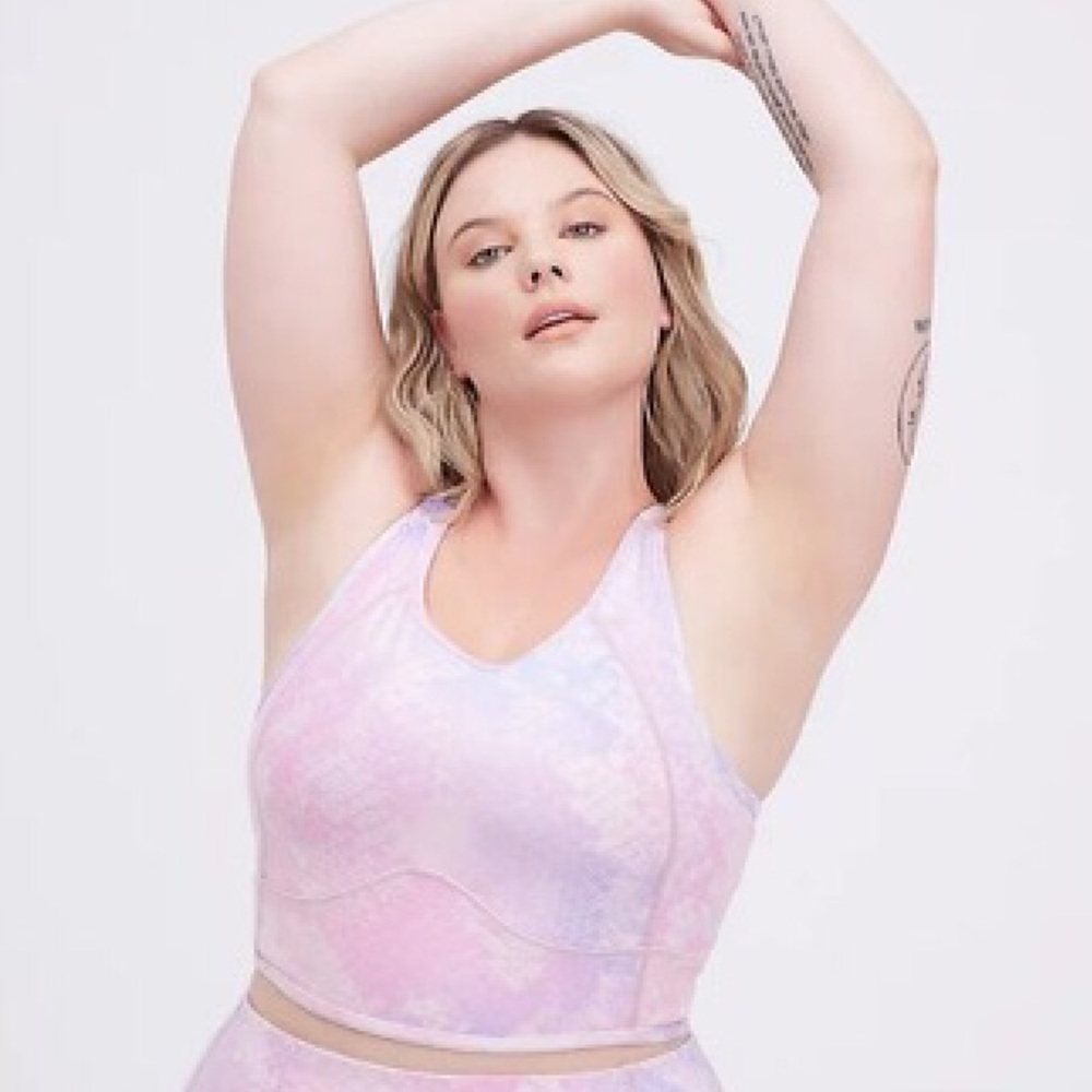 Active Wicking Sport Bra Tank Shine Purple NEW
